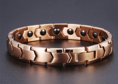 China Mode-Juwelier-Titanstahl fesselt Magnet-Meteorit-magnetisches Gesundheitswesen TitaniumBangles-Armband für Männer mit Handschellen zu verkaufen