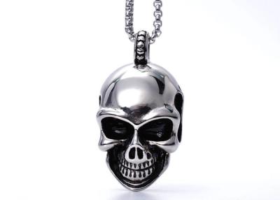 China The Hipster Punk Skull silver charm Attractive Stainless Steel Pendant Charms Necklace for sale