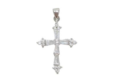 China Mens Sterling Silver Cross Pendant Jewelry Gift for sale