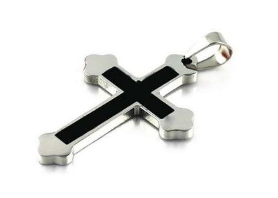 China Mens Stainless Steel Cross Pendant for sale