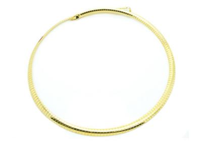 China 8mm Strand Stainless Steel Snake Chain Collar Choker Necklace Cable Barrel Clasp Lock for sale