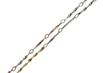 China Three Tone Gold Plated Sterling Silver Chains 925 Sterling Silver Jewelry for sale