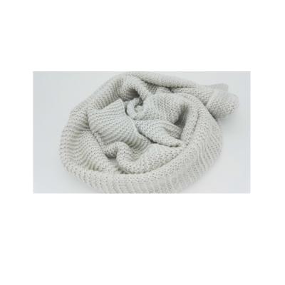 China PORTABLE zero defect 100% cotton yarn loop acrylic scale knit metallic lurex yarn scarf throw blanket for sale