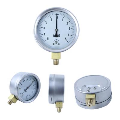 China Brass Stainless Steel Parts Stainless Steel Housing or Vacuum Pump Pressure Gauge Wet Bottom Type High Quality Price for sale