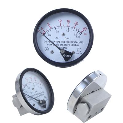 China Set Black Steel 80mm Black Steel Indicator Case Differential Meter for sale