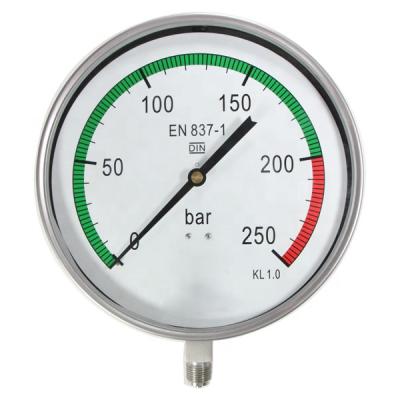 China High quality stainless steel brass interal calibration of pressure gauges for sale