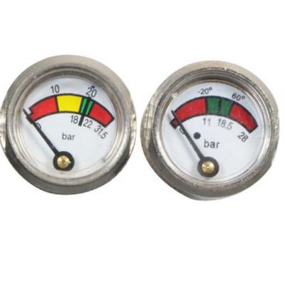 China Chrome Plated 1 Inch Brass Fire Extinguisher High Quality Chrome Plated Pressure Gauge for sale