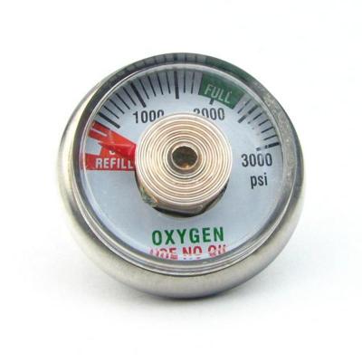 China High Quality Stainless Steel Case 3000 PSI Pressure Gauges for sale