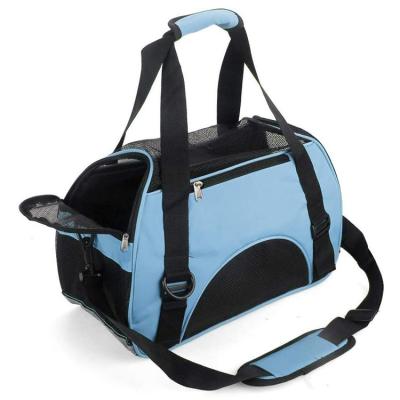 China Viable Cat Carrier Soft-Sided Pet Travel Carrier for Cats Dogs Puppy Comfort Portable Foldable Pet Bag Airline Approved for sale