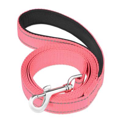 China Custom 6FT/4FT Reflective Nylon Dog Leash with Soft Padded Handle for Training Lead, Walking for Large, Medium and Small Dogs for sale