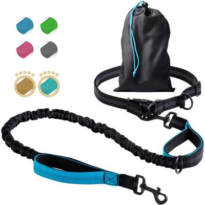 China Personalized Hands Free Dog Leash for Medium Large Dogs Professional Harness with Reflective Dot for Jogging Training and Walking Running for sale