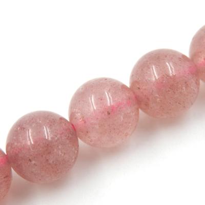 China DIY Jewelry Making Wholesale Precious Strawberry Red Quartz Loose Stone Beads For Jewelry Making for sale