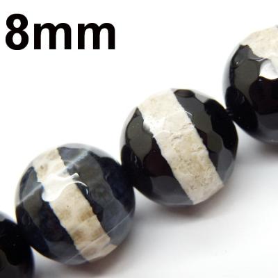 China DIY Jewelry Making Faceted Agate Beads, Round 8mm for sale