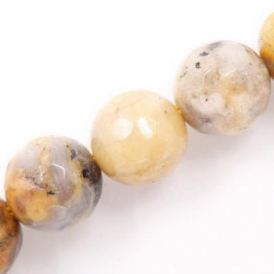 China DIY Jewelry Making Wholesale Natural Faceted Crazy Agate Loose Stone Beads For Jewelry Making for sale