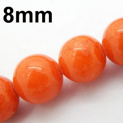 China DIY Jewelry Making Dyed Jade Beads, Round 8mm for sale