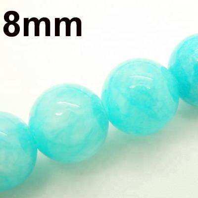 China DIY Jewelry Making Dyed Calcite Beads, Round 8mm for sale