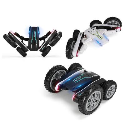 China New factory wholesale automatic return kids mountain beach road rc car with turn on stunt electric rolling fancy twist rc car remote toy for sale