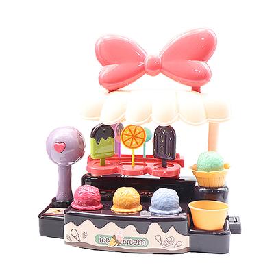 China Plastic Pretend To Play With Candy Plastic Children's Girl Ice Cream Desserts Games Kitchen Toys for sale