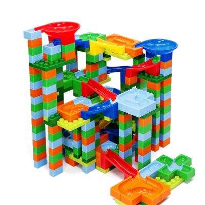 China Construction Toy Hot-Selling Product Children'S Game Diy Educational Rolling Ball Maze Building Block Toy for sale