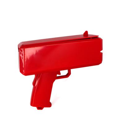 China 2021 Electronic Toy Gold Money Gun Make To Cash Dollar Bill Plastic Gun Box Shot Money Rain Spilled Real Money Gold Gun Toy for sale