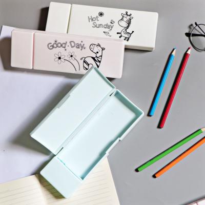 China Schools & Professional Manufacturer Modern Popular Office Student Writing Pencil Case For Stationery Plastic Pencil Case Thicken for sale