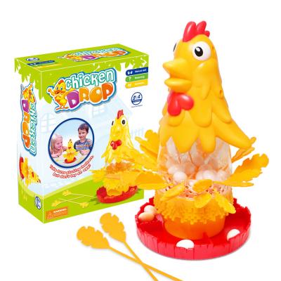 China Family Fun Play Plastic Indoor Hen Laying Egg Board Game Kids Interactive Game Toys for sale