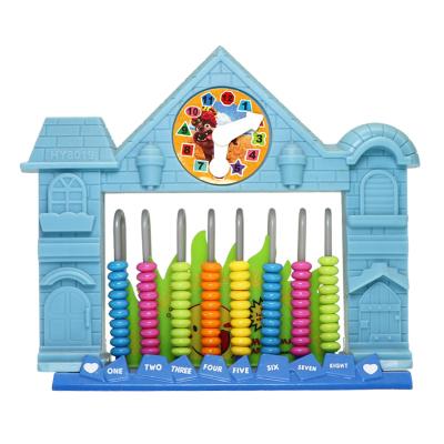 China 8 Row Plastic Abacus Abacus Clock Preschool Early Education Children Abacus Toy HY8019 for sale