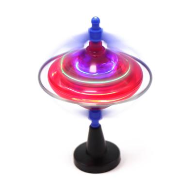 China Education Learn Magic Balance Gyroscope Music Flash Spinning Top For Boys Girls Gift HY-0107087 for sale