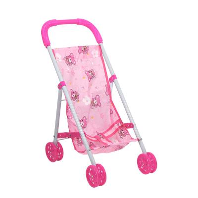 China Hot Selling Baby Iron - Doll Carriage Toys Pretend To Play Lovely Stroller Girl Gifts HY-0137377 for sale