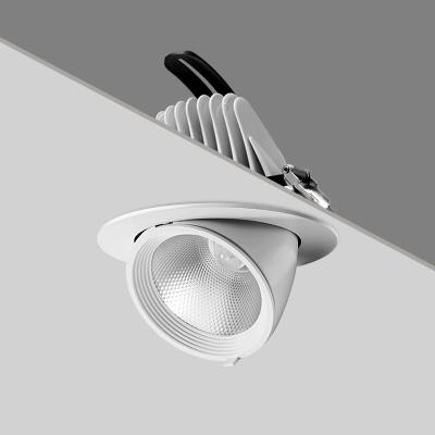 Cina 2700K-6500K Luci LED commerciali ruotare 360° Gimbal LED Downlight inclinazione verso l'esterno 90° in vendita