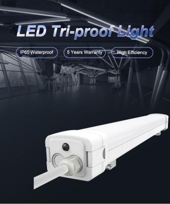 China IP65 Aluminum 120 Degree Beam LED Tri-proof Light Fixture For Warehouse Lighting for sale