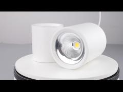 Aluminum Recessed LED Downlight CRI 80 6W - 24W 60° Beam Angle