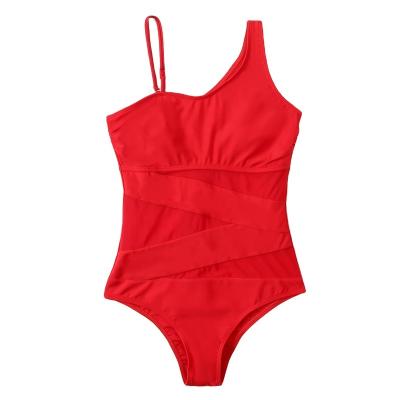 China Windproof Fast Delivery In Stock one Pieces Women's Ladies Bikinis Swimwear Bodysuit Beachwear for sale