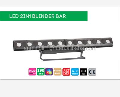 China F1.5A/250V LED 2in1 pixel dmx led blinder/led bar dmx with Artnet and Klingnet for DJ for sale