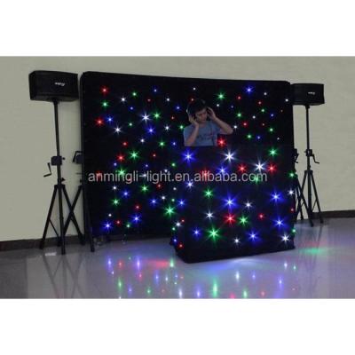 China Theme Park Led DJ Light Star Curtain / Led Star Drop Curtain for sale