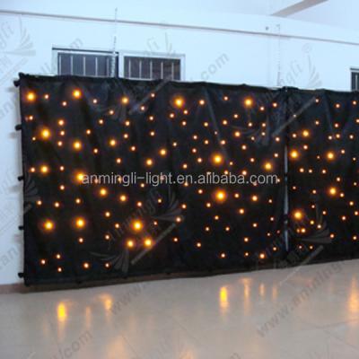 China (power supply) 10A (control PCB) 2A led star light cloth / led stage backdrop cloth for sale