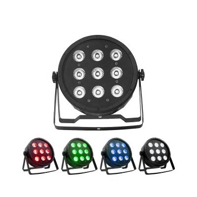 China Easy Installation 9 Pieces 10 Watt DMX Lighting RGBW Led Stage Light Par Light Wedding DJ Club for sale