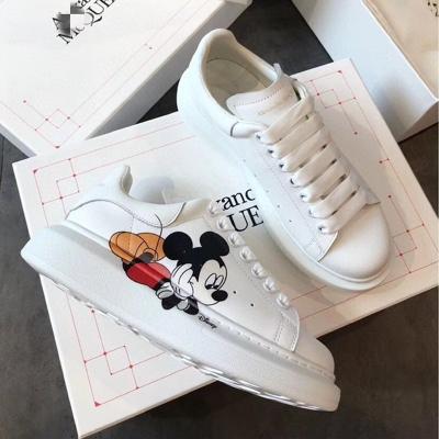 China Luxury fashion trend MC p-u-e-n brand women's and men's platform shoes with Mickey pattern walking shoes 2022 sports shoes women for sale