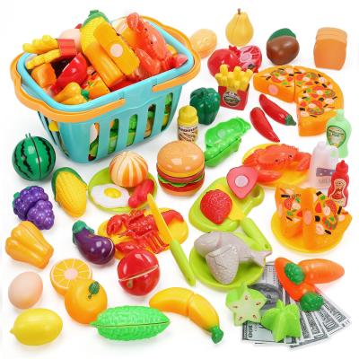 China Plastic Kids Role Play Toy Grocery Fruit Vegetable Store Toy with Accessories as Sales Educational Party Game for Kids for sale