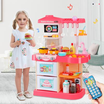 China Plastic Children Play House Simulation ABS Kitchen Tableware Happy Cooking Toys Cooking Kids Kitchen Set Toy for sale