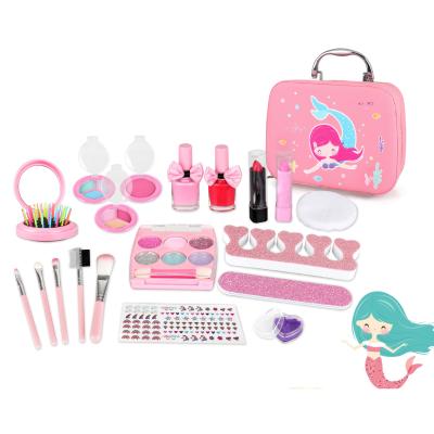 China 2022 Amazon Girls Makeup Product Kids Cosmetics Kids Korean Make Up Toy Cosmetic Set 20*14.5*8cm for sale