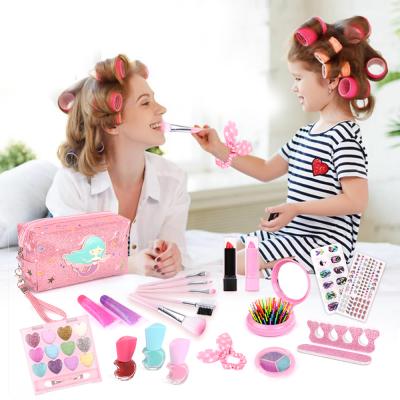 China Realizing Girl's Princess Dream Safe Safety Certification Eyeshadow Lipstick Child Dress UP Makeup Set Toys For Girls 24*5*18CM for sale