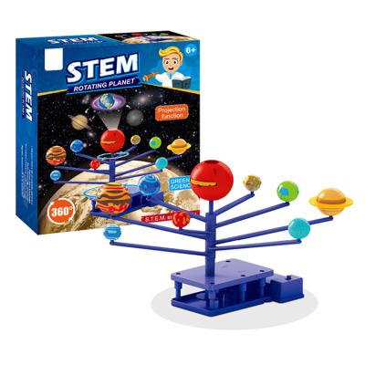 China Hot Sale Child Games Science Assembly Solar System Kits Space Model DIY Planets Kids DIY Disassembly Blinking Educational Early Educational Toy for sale