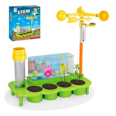 China FLASHING Assemble Weather Station Experiment Science Toys Educational Kids Toys OEM Science STEM Grow A Factory Toy for sale