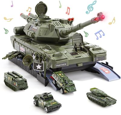 China Accept OEM Designs RC Toy 44*21.5*18cm Remote Control Military Battle Tank Toy Tanks Battle Army Model for sale