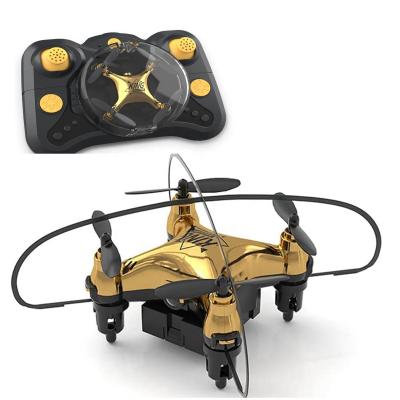 China Holyton HT02 Gold Portable Headless RC Quadcopter Mini Pocket Drone Fashion Halloween Gifts 8 to 13 Years Old for sale