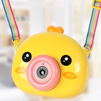 China 2021 New Baby Bubble Soap Machine Maker Summer Electric Liquid Kids Plastic Bubble Camera Outdoor Toys for sale