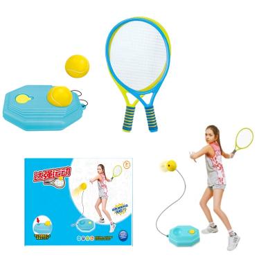 China 2022 Wholesale Newest Trend Sports Outdoor Toys Tennis Trainer With Two Rackets For Kids Gym 6.3cm for sale