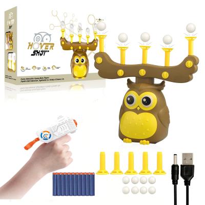 China Toy Hot Sale Owl Shape Electronic Target Shooting Toy Floating Ball Shooting Game With USB Power for sale