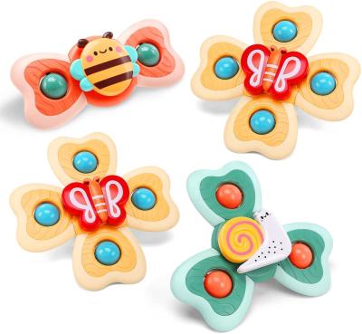 China Amazon Hot Sale BPA Free Other Animal Attention Attracted Snail Spinners/Butterfly Spinners Child-Safe Baby Spinning Toy for sale